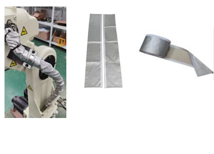 Tissu de protection pour robot Tissu de protection pour robot utilisé dans l'industrie mécanique, comme les robots industriels et les équipements de soudage.